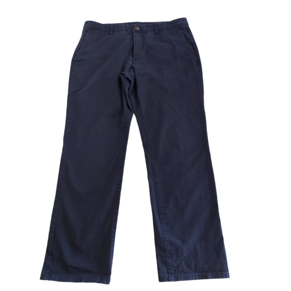 BONOBOS Men's Navy Blue Chino Pants Size 35 x 30
